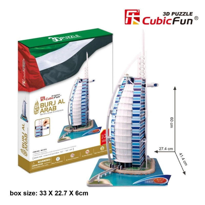 Burj al Arab - puzzle z kategorie 3D puzzle