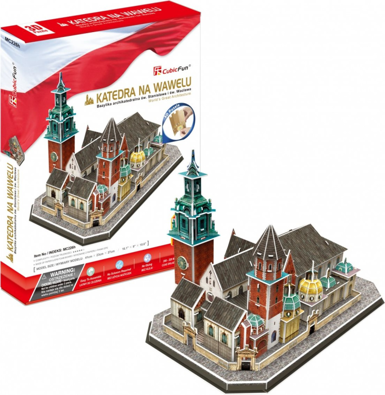 CubicFun 3D puzzle Katedrála na Wawelu 101 ks