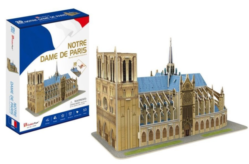 CubicFun 3D puzzle Katedrála Notre Dame 53 ks