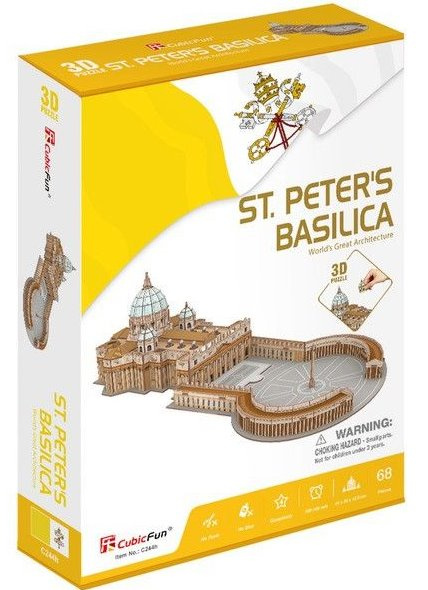 3D puzzle bazilika svatého Petra