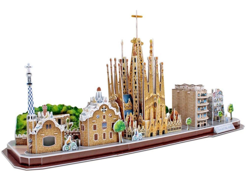 CubicFun 3D puzzle CityLine panorama: Barcelona 186 ks