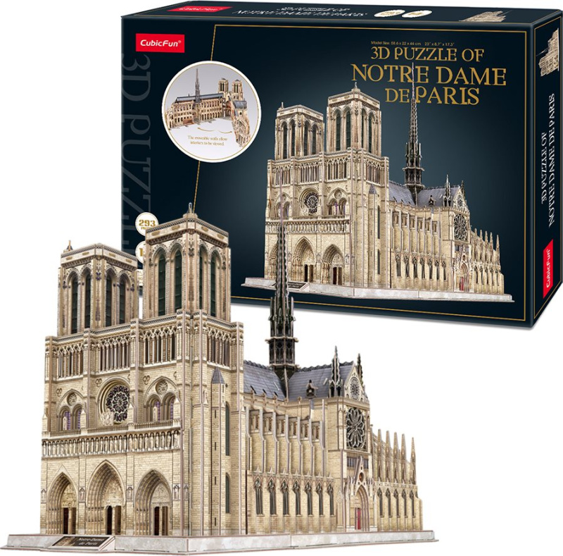 CubicFun 3D puzzle Katedrála Notre-Dame 293 ks