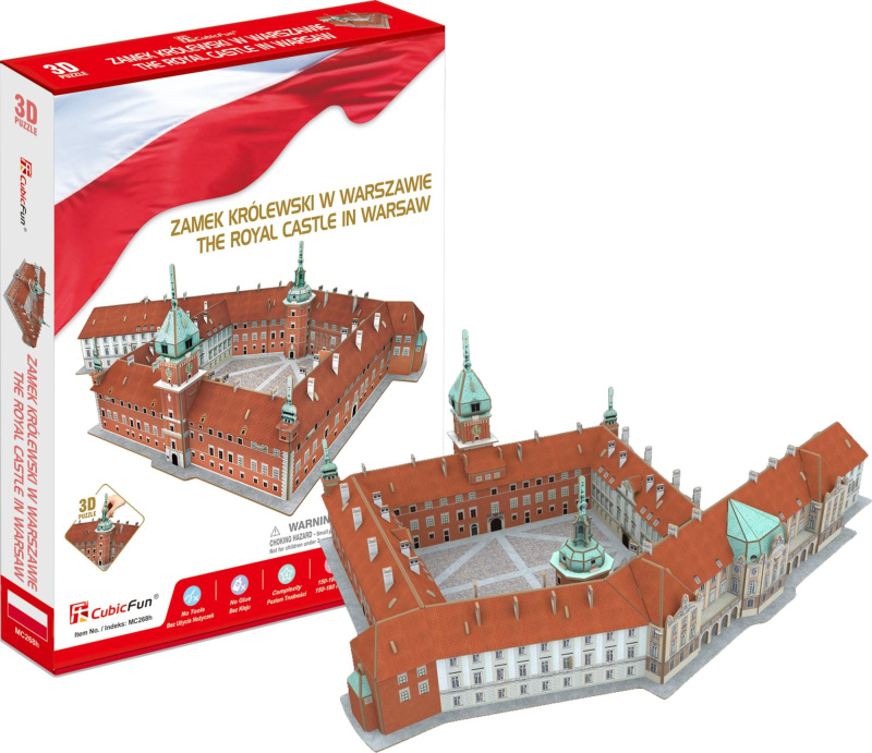 Puzzle 3D Královský hrad ve Varšavě