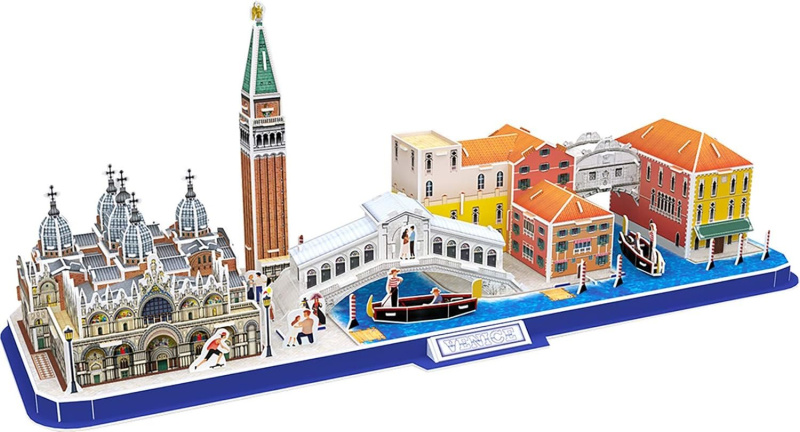 CubicFun 3D puzzle CityLine panorama:Benátky 126 ks