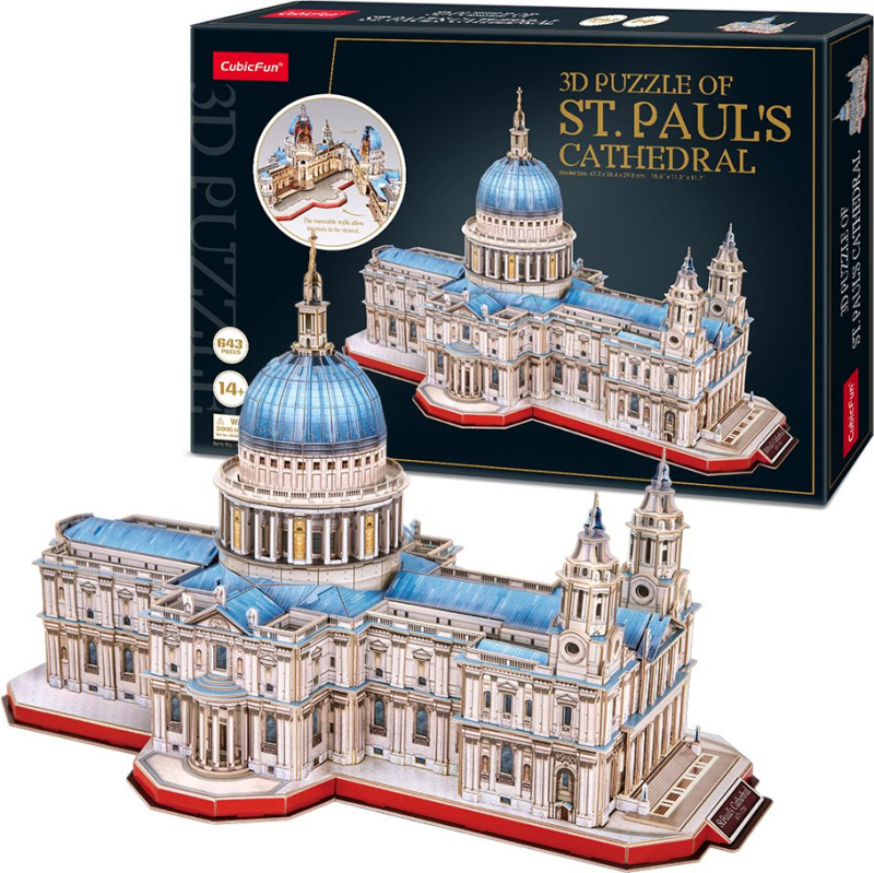 CubicFun 3D puzzle Katedrála svatého Pavla 643 ks