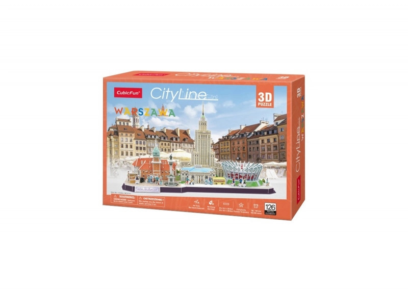 Puzzle 3D Cityline Varšava