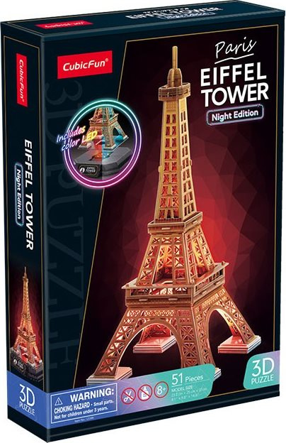 3D puzzle Eiffelova věž (noční verze)