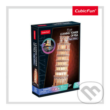 3D LED puzzle Šikmá věž v Pise (noční verze)