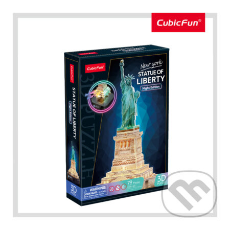 3D LED puzzle Socha Svobody (noční verze)