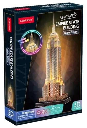 CubicFun 3D puzzle Empire State Building LED 37 ks