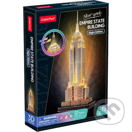CubicFun 3D puzzle Empire State Building LED 37 ks