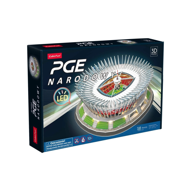 Puzzle 3D PGE Narodowy LED verze