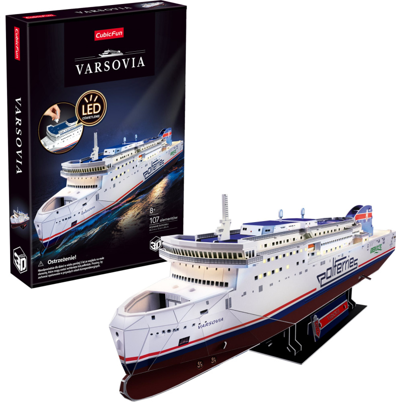 3D puzzle Cubic Fun prom Varsovia - 1 kus