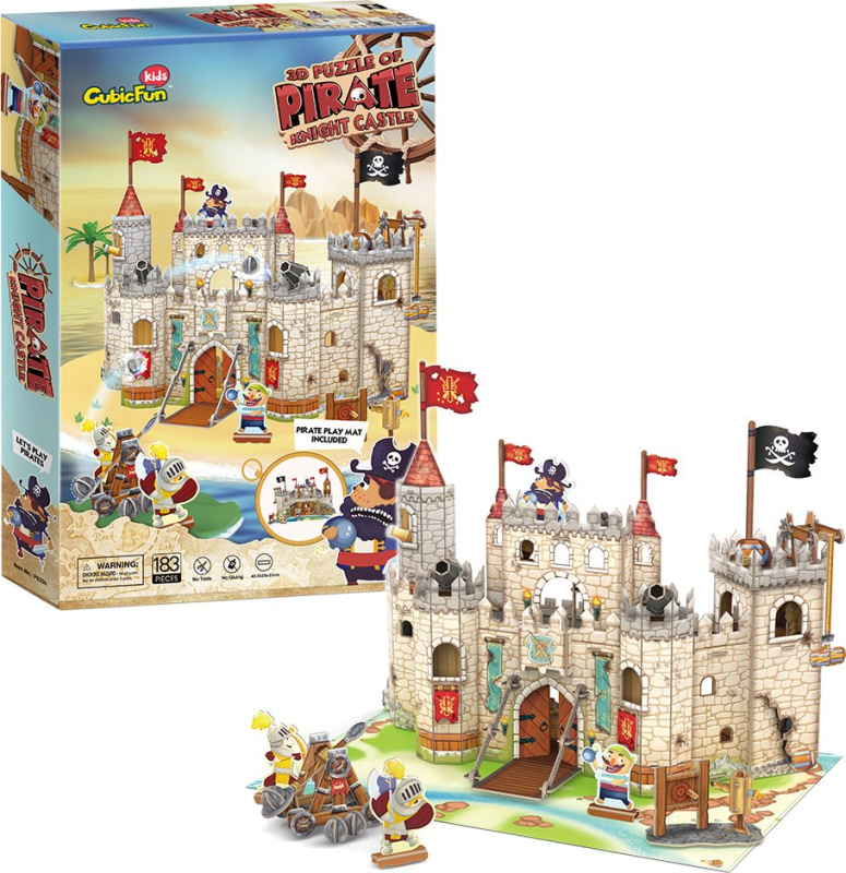 CubicFun 3D puzzle Pirátský hrad 183 ks