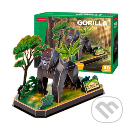 CUBICFUN 3D puzzle Gorila 34 dílků