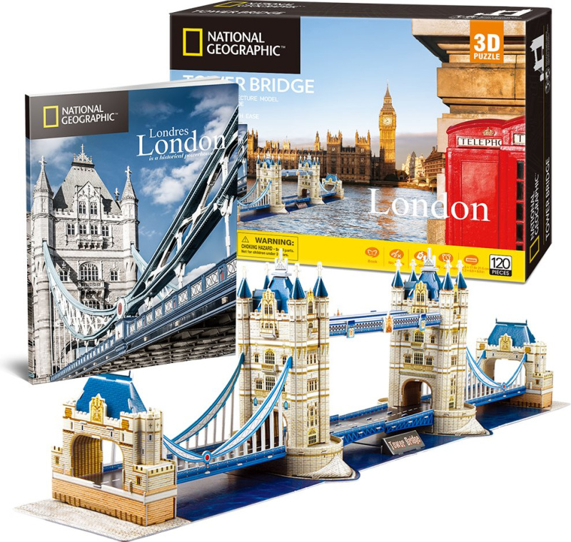 CubicFun 3D puzzle National Geographic: Tower Bridge 120 ks