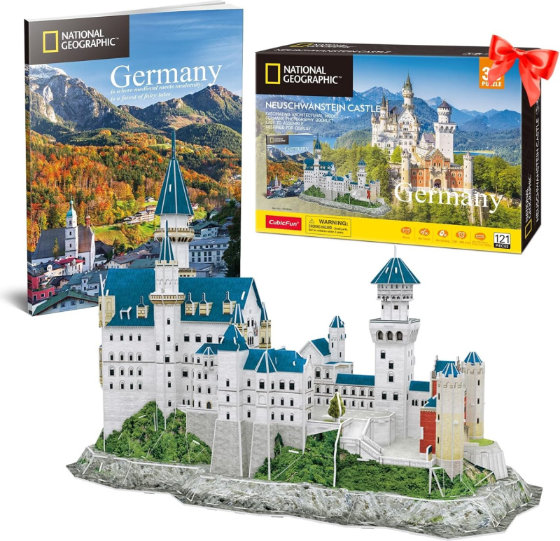 3D puzzle National Geographic: Zámek Neuschwanstein