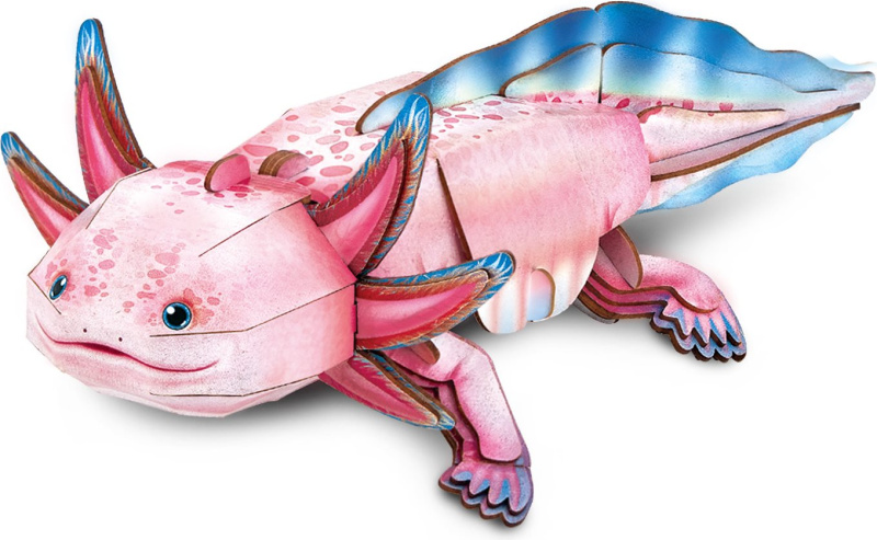 3D puzzle CubicFun Really Wild Animals Axolotl 50 dílků