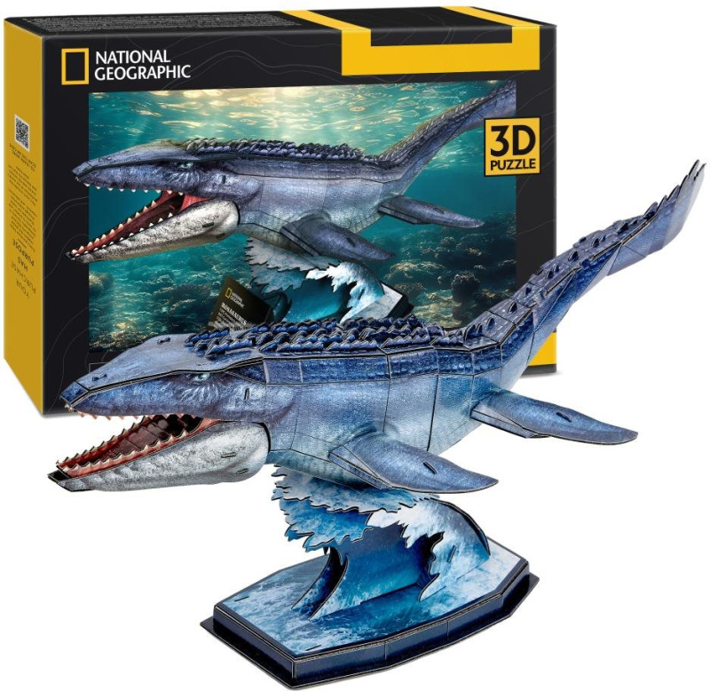 3D puzzle CubicFun  National Geographic: Mosasaurus 76 dílků