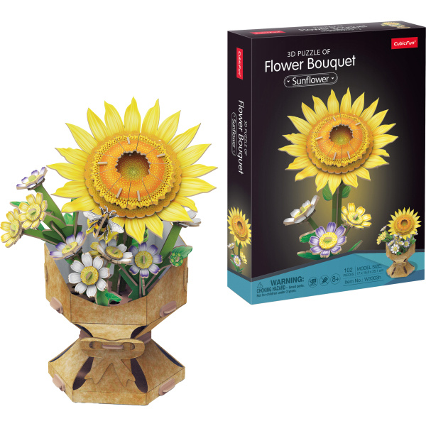3D Puzzle Kytice Slunečnic