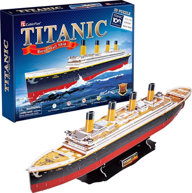 CubicFun 3D puzzle Titanic velký 113 ks