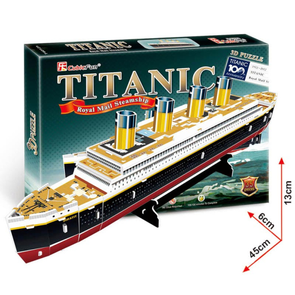 CubicFun Puzzle 3D Titanic 35 dílků