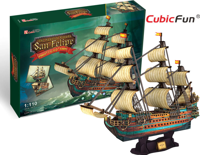 CubicFun 3D puzzle Loď San Felipe 248 ks