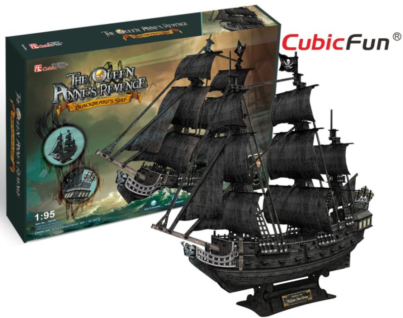 CubicFun 3D puzzle Plachetnice Queen Anne's Revenge 328 ks