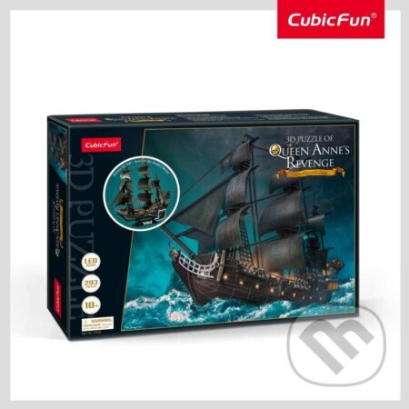 Cubicfun 3D puzzle Plachetnice Queen Anne's Revenge 391 dílků
