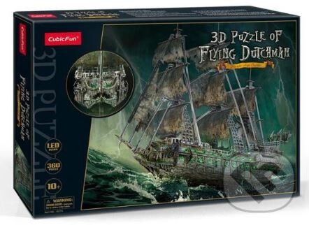 CubicFun 3D puzzle plachetnice Bludný Holanďan svítící ve tmě