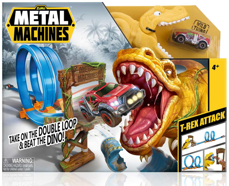 Zuru metal machines autodráha t-rex attack