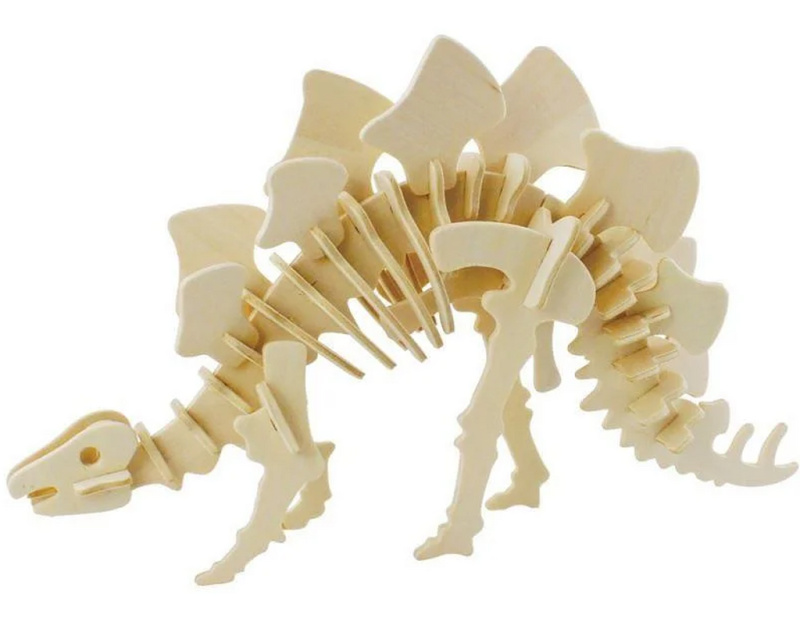 Dřevěné 3D puzzle - Stegosaurus JRK Kladno