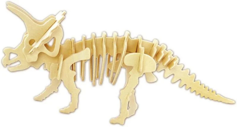Dřevěné 3D puzzle - Triceratops JRK Kladno