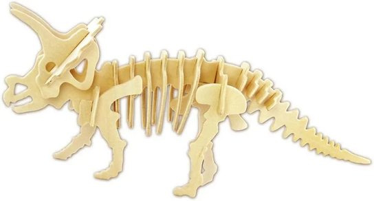 Dřevěné 3D puzzle - Triceratops JRK Kladno