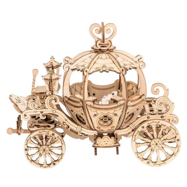 Robotime 3D puzzle Kouzelný dýňový kočár pro princeznu 182 ks
