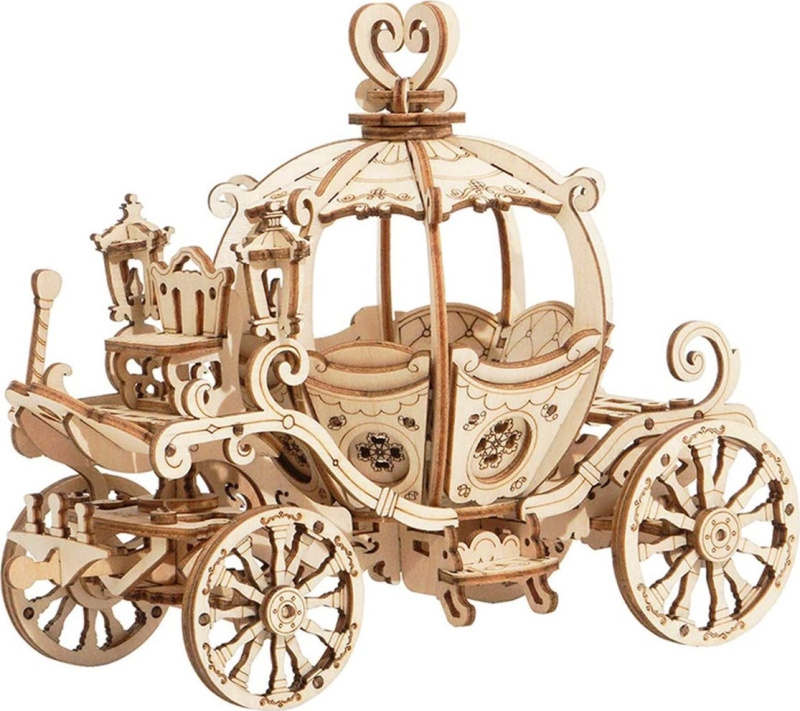 Robotime 3D puzzle Kouzelný dýňový kočár pro princeznu 182 ks
