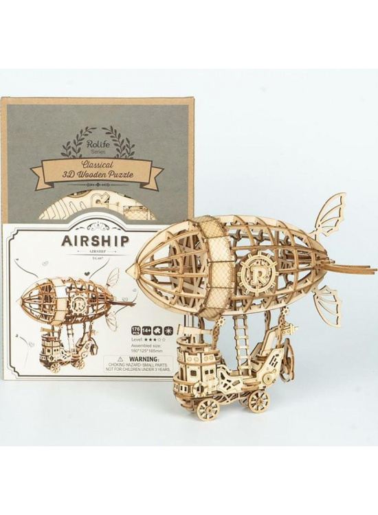Robotime 3D dřevěné puzzle Vzducholoď 176 ks