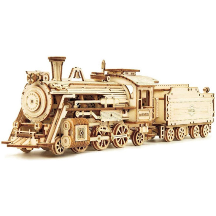 Robotime 3D dřevěné puzzle Parní lokomotiva Prime Steam Express 1:80 308 ks