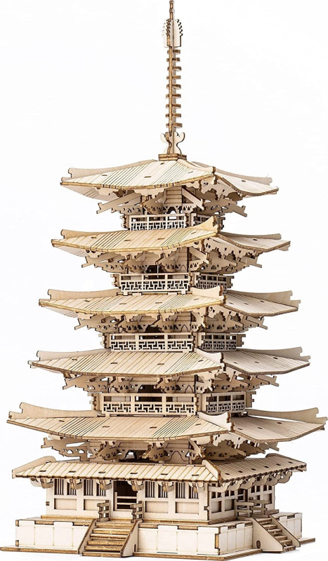 Robotime Rolife 3D Dřevěná Pagoda TGN02 275 ks