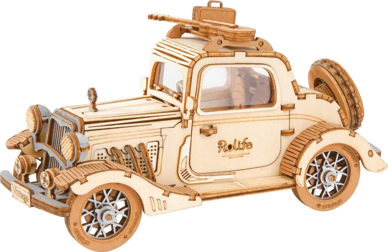 Robotime Rolife 3D Dřevěné Auto veterán TG504 164ks