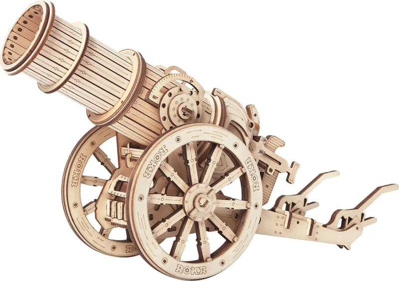Robotime Rokr 3D dřevěné puzzle Středověké obléhací dělo 158 ks