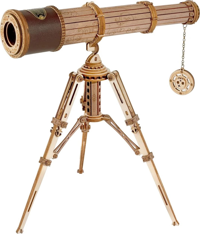 Robotime Rokr 3D Dřevěný teleskopický dalekohled ST004 314 ks
