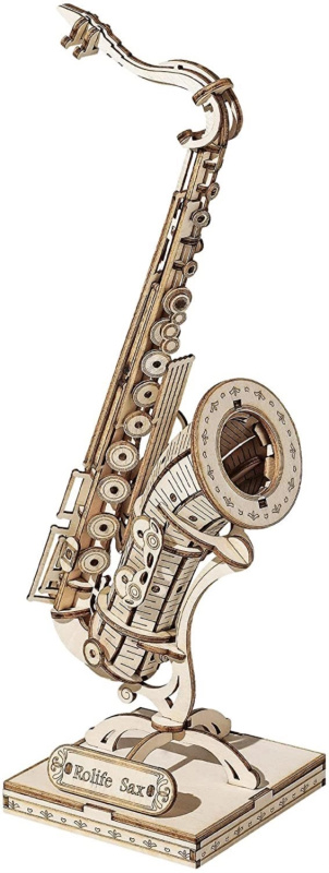 Robotime Rolife 3D dřevěné puzzle Saxofon 136 ks