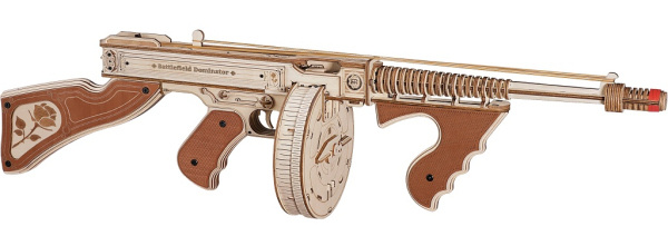 Robotime Rokr 3D dřevěné puzzle Samopal 275 ks