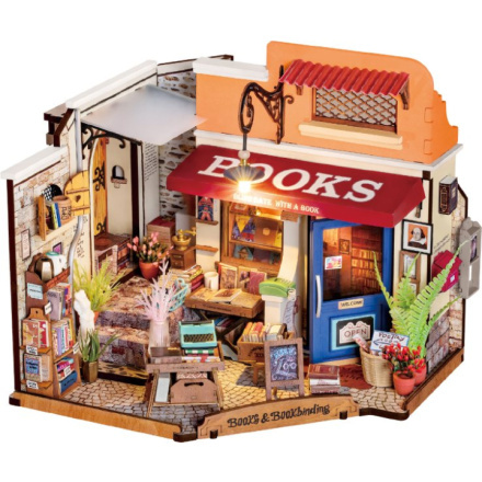 RoboTime Miniatura domečku Knihkupectví na rohu