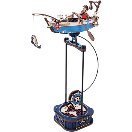 RoboTime 3D mechanická skládačka Rybářská loď s kyvadlem