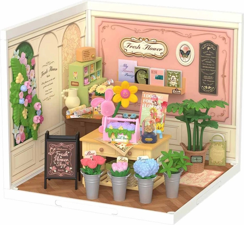 Rolife DIY domeček: květinářství s LED osvětlením (142 dílků)