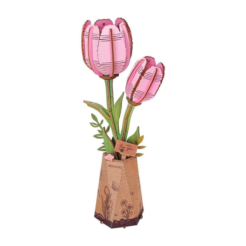 Dřevěná květina - Tulipán Robotime