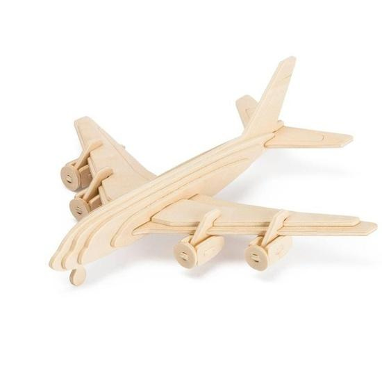 Dřevěné 3D puzzle - Civilní letadlo JRK Kladno