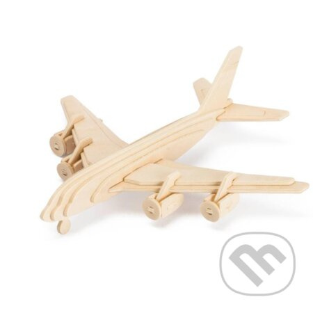 Dřevěné 3D puzzle - Civilní letadlo JRK Kladno